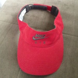 Red nike air adjustable visor! Great condition!