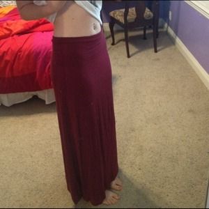 Fold over Maxi Skirt