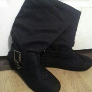Black boots
