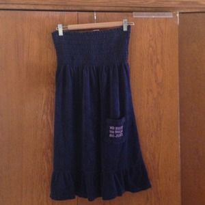 Navy blue terry cloth juicy couture dress