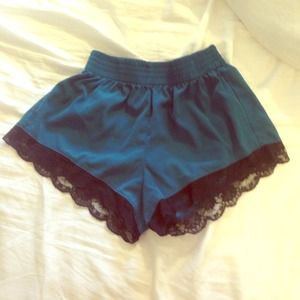 Forever 21 teal laced shorts.