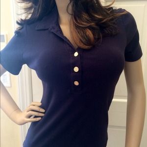 Blue Tory Burch Polo Shirt