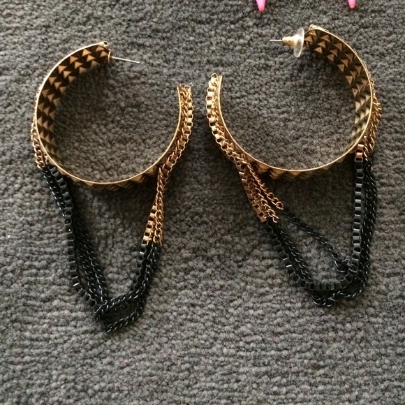 Aldo gold hoop earrings