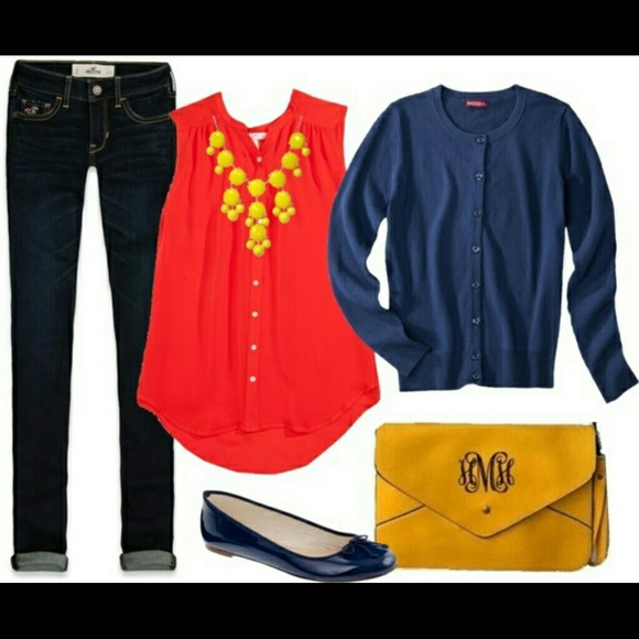 NWT Kensie XS red-orange blouse