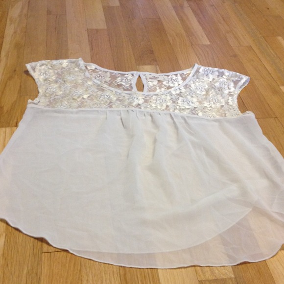 Gold sheer blouse