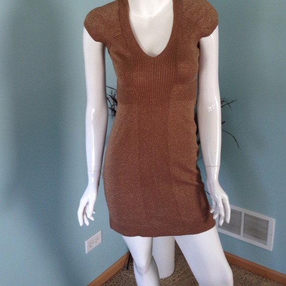 Dresses & Skirts - Gold Sweater Dress