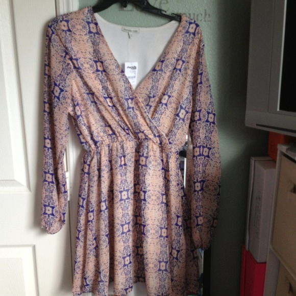 SOLD Charlotte Russe printed pattern dress