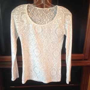 Long sleeve lace top
