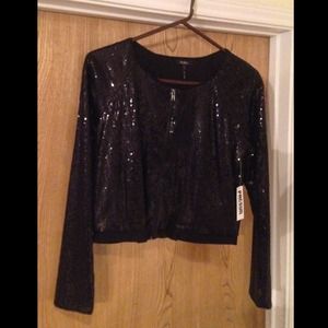 PACSUN Black Sequined Jacket NWT