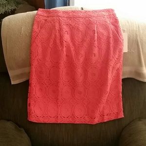 Gorgeous coral pencil skirt