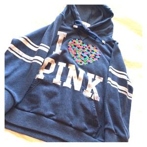 VS Pink Varsity Hoodie