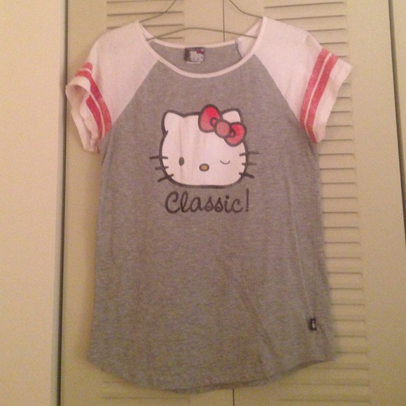 Hello kitty classic faded football shirt