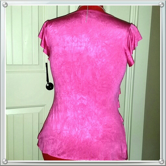 Cute Pink Ruffled Top - Picture 2 of 4