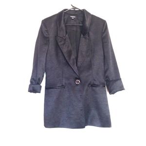 Black Satin Blazer