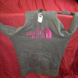 On hold/ Friday. The Northface zip sweatshirt.