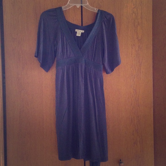 Blue dress with sleeves