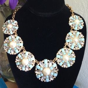 Pastels and Pearls Statement Necklace