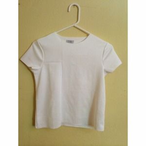 Tobi White Stretchy T-Shirt