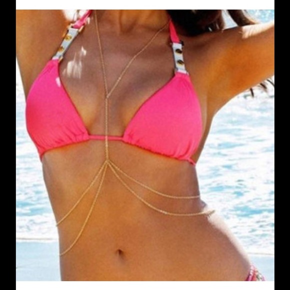 Gold Body Chain Body Jewelry also in silver - Picture 2 of 4