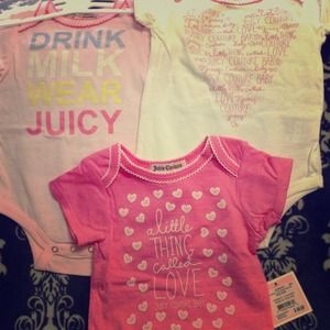 Juicy Couture onesies