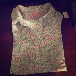 NWOT Lilly Pulitzer polo in guiding light XL