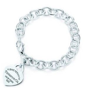 Authentic Tiffany and Co Heart Tag Charm Bracelet