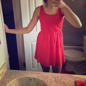 Cute red dress!