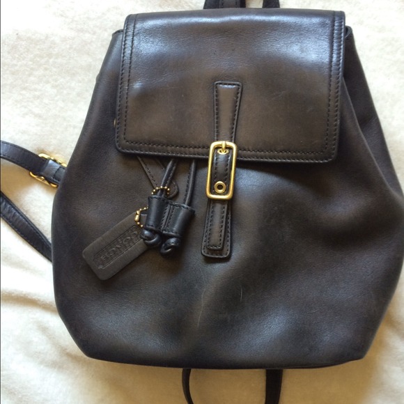 Vintage Coach Leather backpack/purse