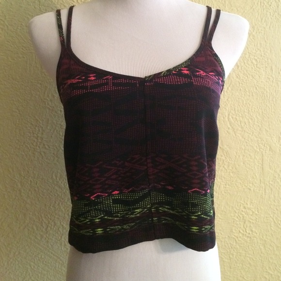 Urban Outfitters Crop Top Aztec Small Cutout Back