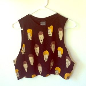 Beavis and Butt-Head Cropped Tank