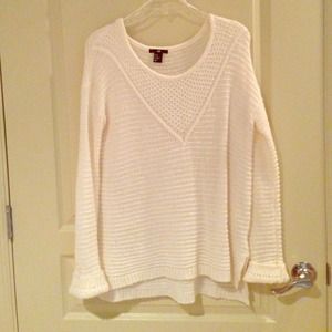H&M White Oversized Sweater
