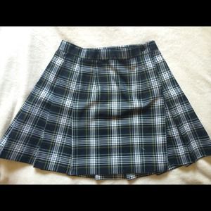 Vintage plaid circle skirt