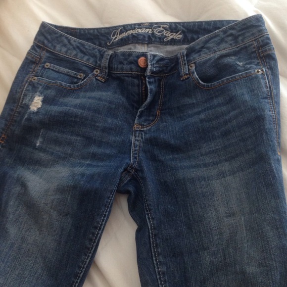 Distressed American Eagle jeans