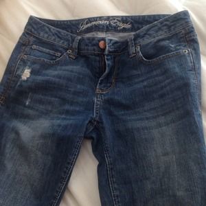 Distressed American Eagle jeans