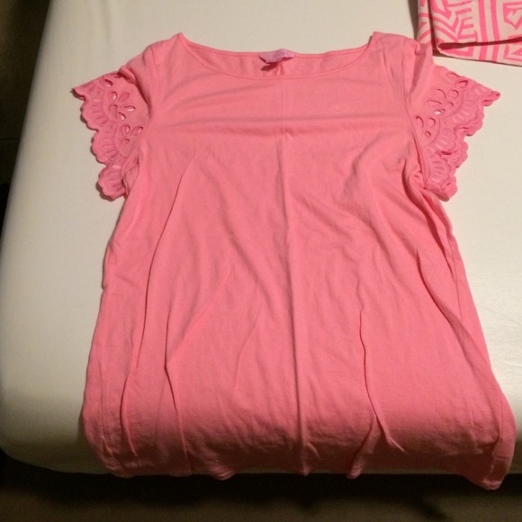 Lilly Pulitzer bright pink top