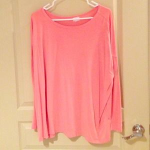 Oversized Pink Long Sleeve T