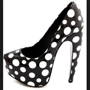 Charloette Russe Polka Dot Heels