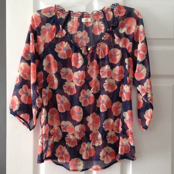 Old Navy Sheer Flower top
