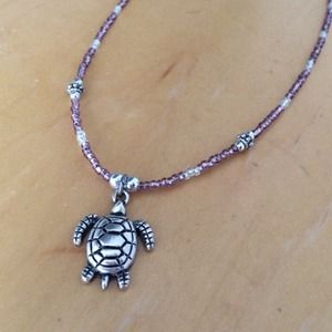 Turtle beaded necklace