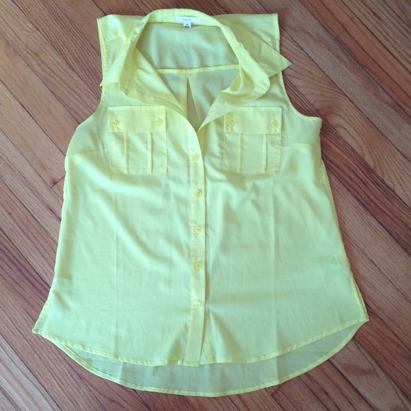 Neon yellow Edge tank top - Picture 2 of 2