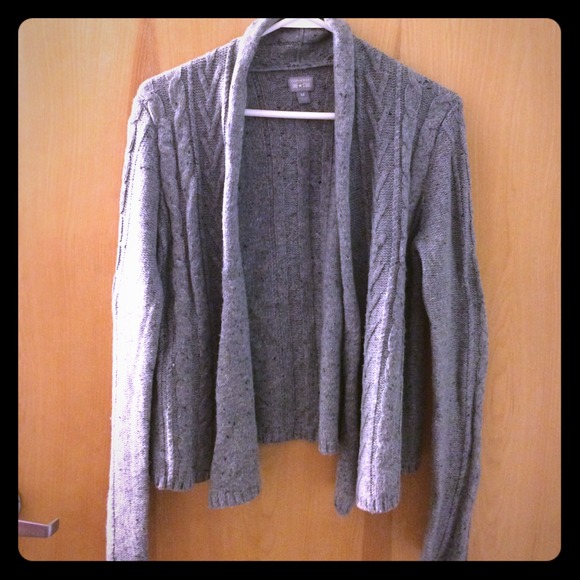 Converse One Star Gray Cable-Knit Cardigan