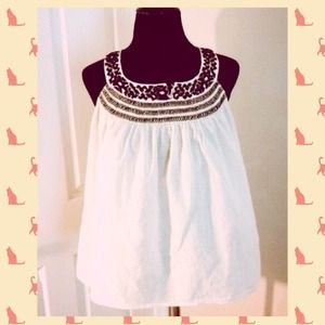 H&M Light Pink Linen Top