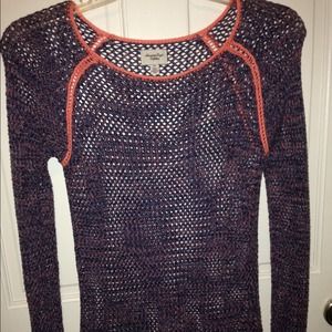 American Eagle Pink, Purple, and Blue Sweater