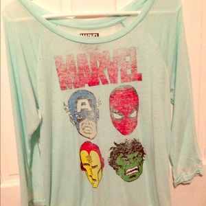 Blue Marvel Comics Shirt