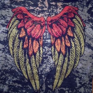Rhinestone Angel Wing T-Shirt