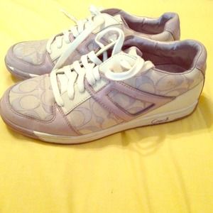 Authentic Lavender Coach Sneakers