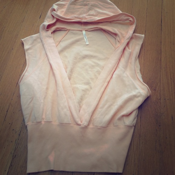 Light Orange Hooded Vest