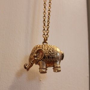 Boho Elephant Necklace
