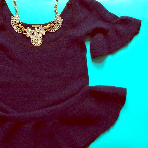 Free People Tops - RESERVED Free People Black & Blue Sweater XS