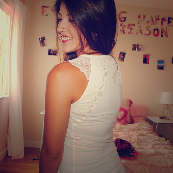 NWOT White Lacy Top